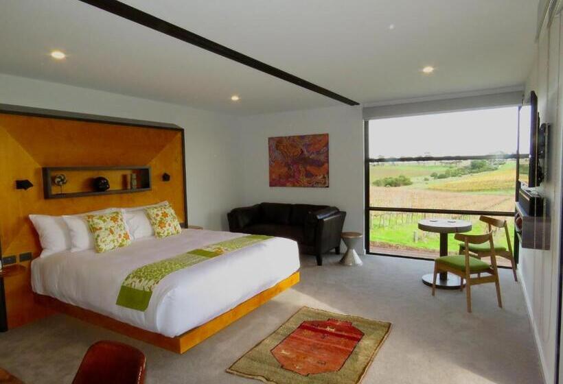 חדר דחוקס עם מיטת קינג, California Road At Inkwell Wines