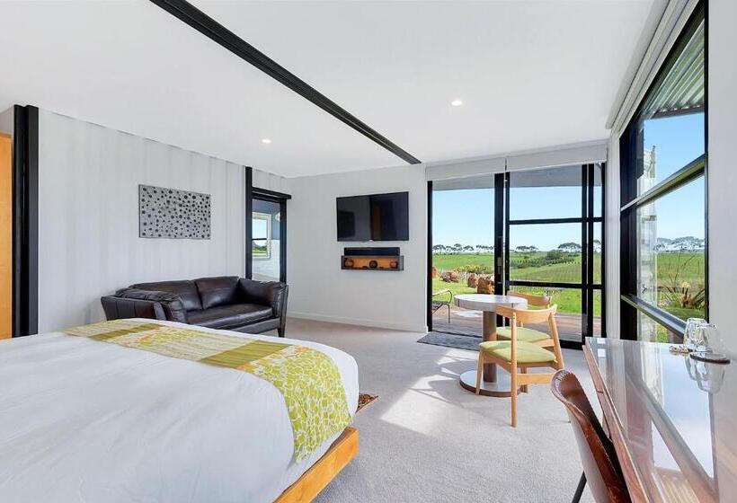 חדר דחוקס עם מיטת קינג, California Road At Inkwell Wines