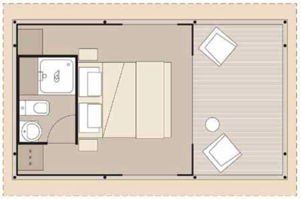 غرفة قياسية, Obonjan Island Resort
