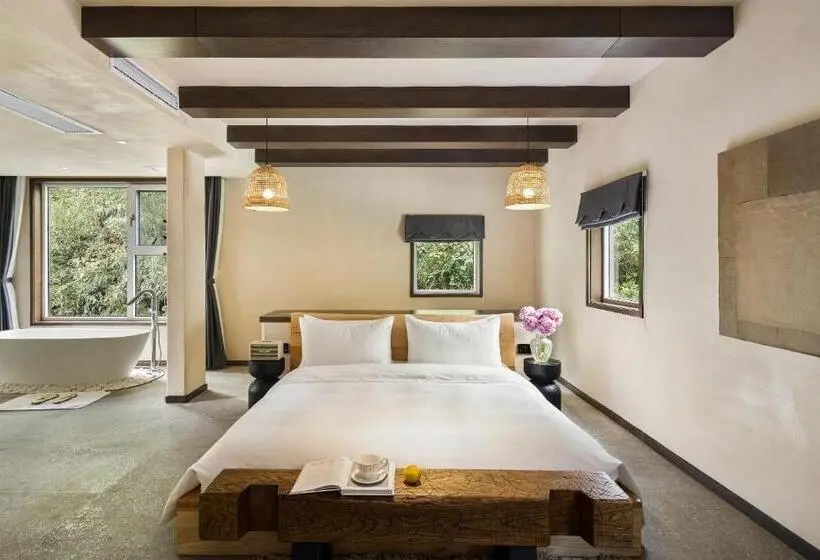 キングサイズベッドのスタンダードルーム, Yangshuo One Thousand And One Courtyard Views B&b