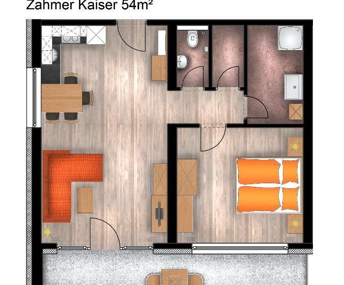 침실 1개 아파트, Pension Apartment Hödner