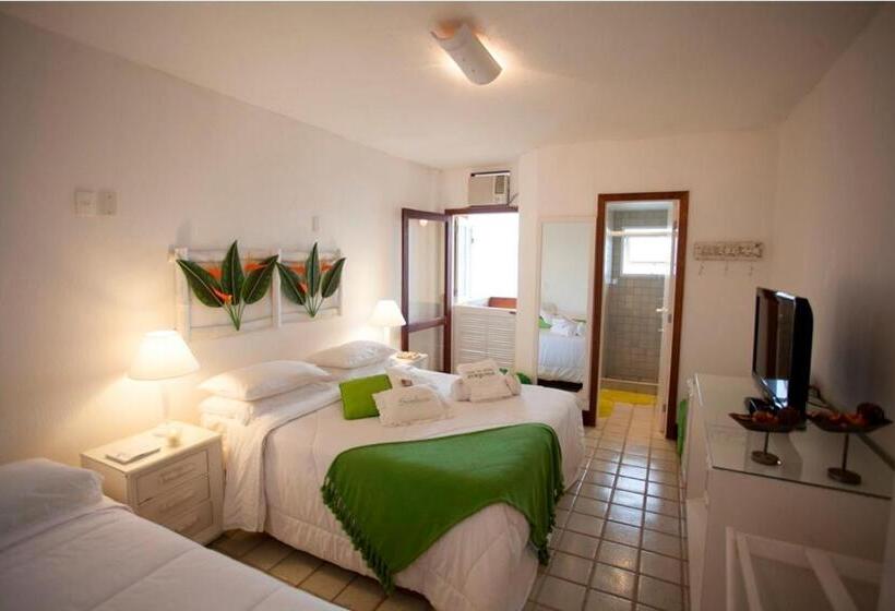 Habitación Triple Estándar Vista Mar, Pousada Casa Do Bicho Preguiça
