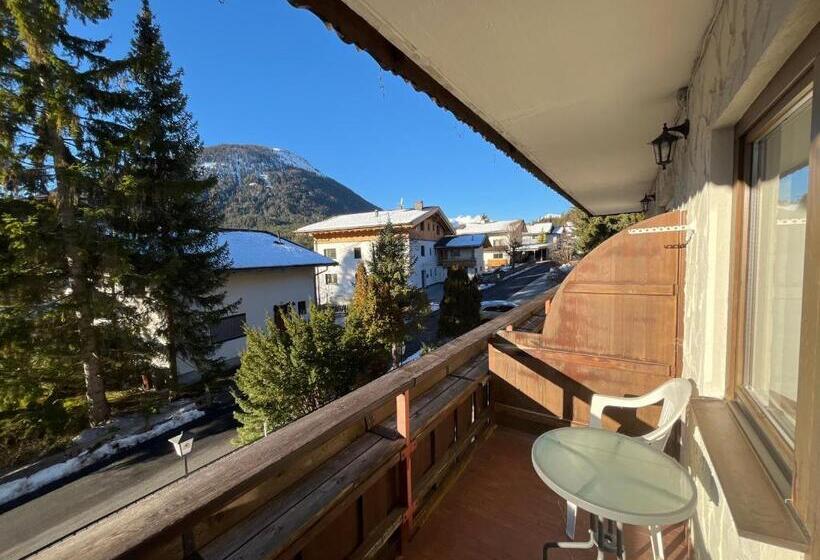 חדר סטנדרט יחיד עם מרפסת, Pension Alpina