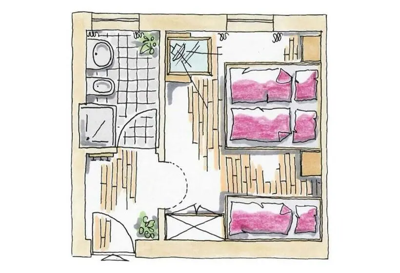 スタンダードトリプルルーム, Residence Araldina