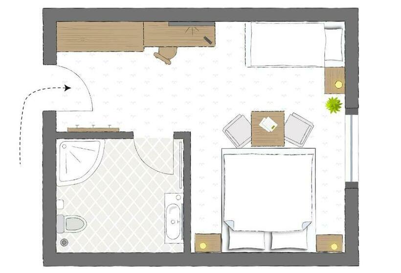 غرفة قياسية, Gästehaus Toferer