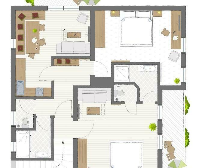 شقة دور أخير غرفة نوم واحدة, Gästehaus Toferer