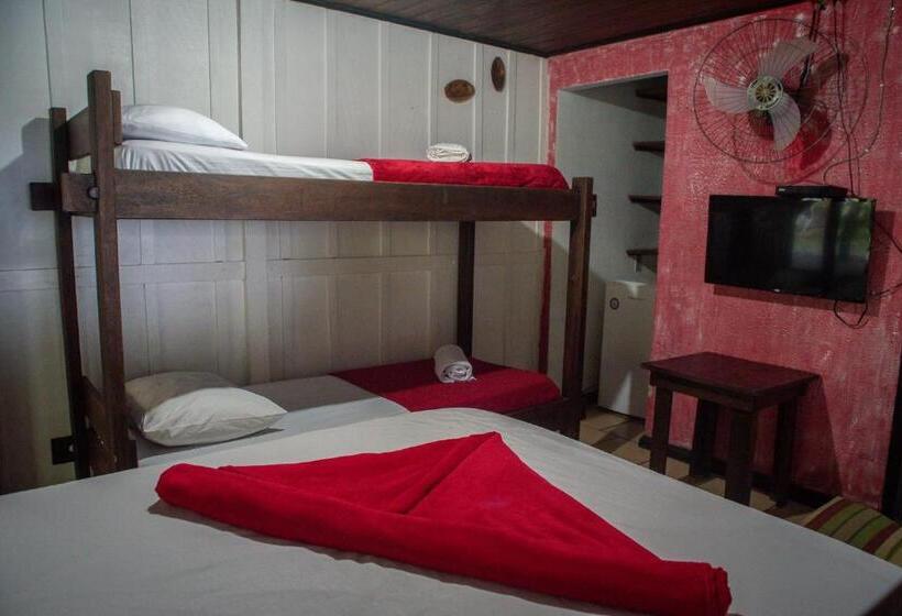 高品质的四人房间, Pousada Recanto Tropical