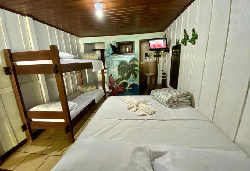 高品质的四人房间, Pousada Recanto Tropical