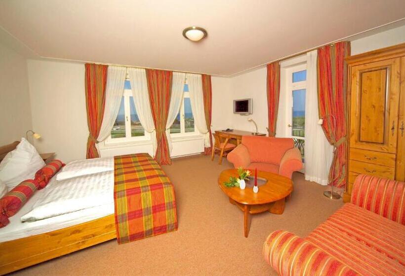 חדר דלוקס עם מרפסת נוף לים, Pension Strandschloss Arielle