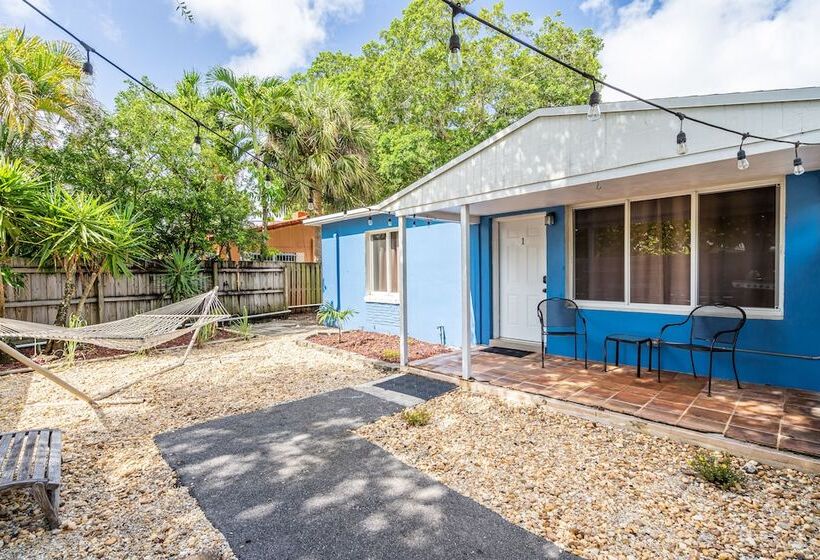 带1个卧室的豪华别墅, The Blue House Fort Lauderdale