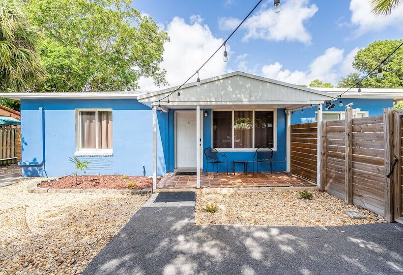 带1个卧室的豪华别墅, The Blue House Fort Lauderdale