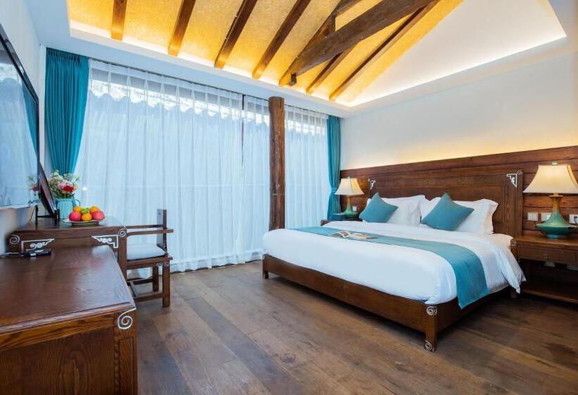 Büyük Çift Kişilik Yataklı Standart Oda, 丽江束河元年别院 Yuannian Lijiang