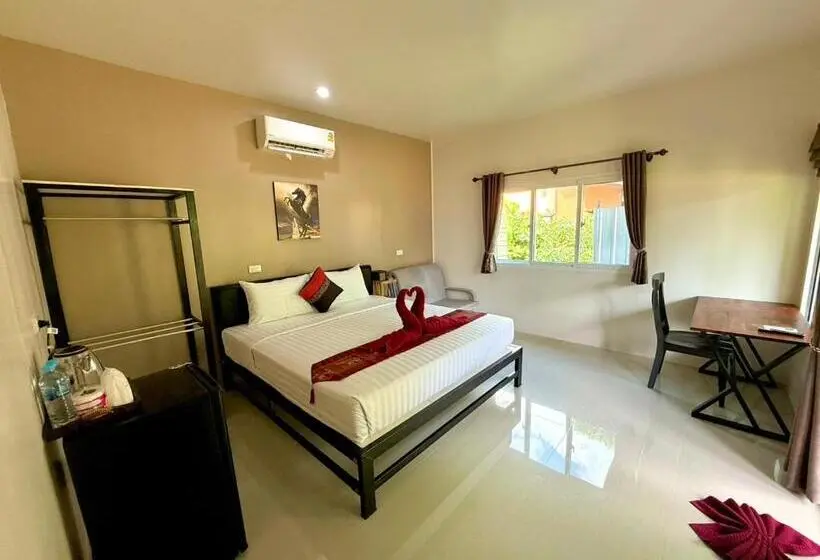 Standard-huone Puutarhanäkymä, Lanta Palm Beach Resort , Beach Bungalow   Koh Lanta