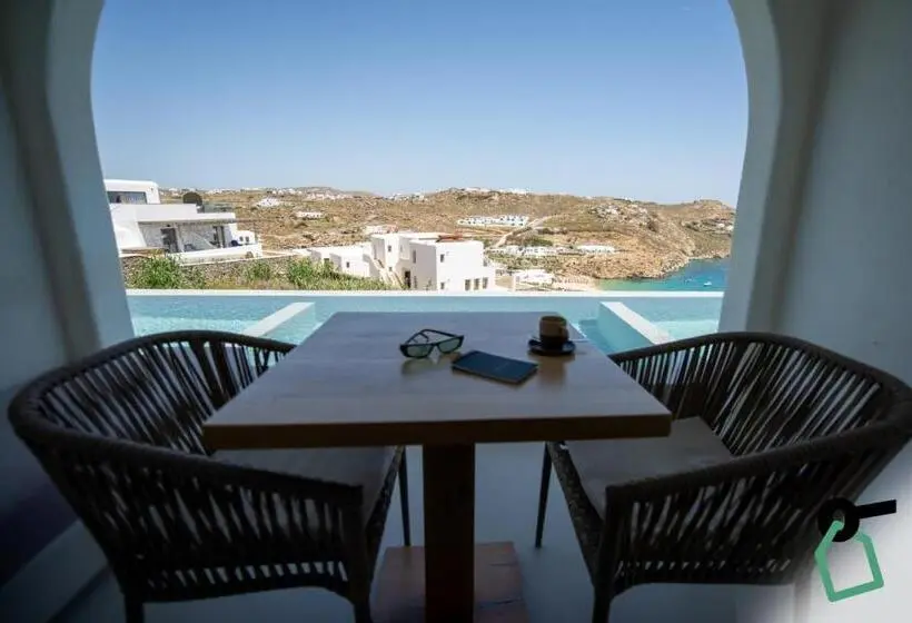 オーシャンビュースタンダードルームバルコニー付き, Hotiday Mykonos South Coast