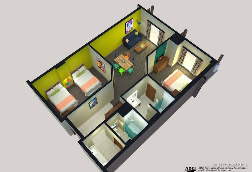 סוויטת 2 חדרי שינה, The Kartrite Resort & Indoor Waterpark