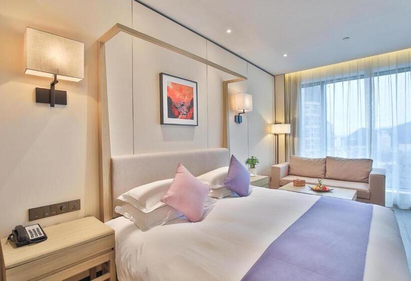 디럭스 룸, Ssaw Boutique Hotel Wenzhou Jiushan Lake