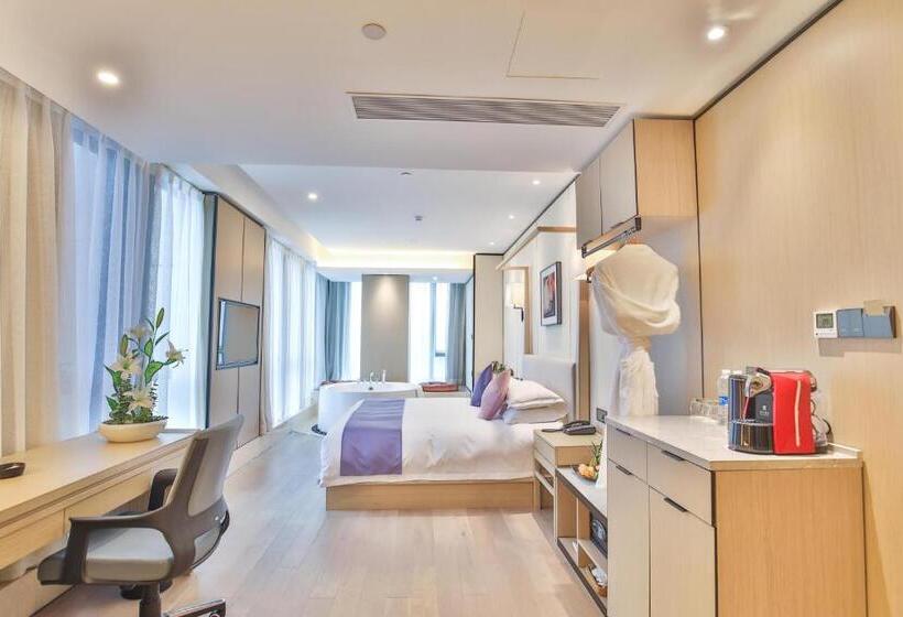 스탠다드 룸 킹사이즈 침대, Ssaw Boutique Hotel Wenzhou Jiushan Lake