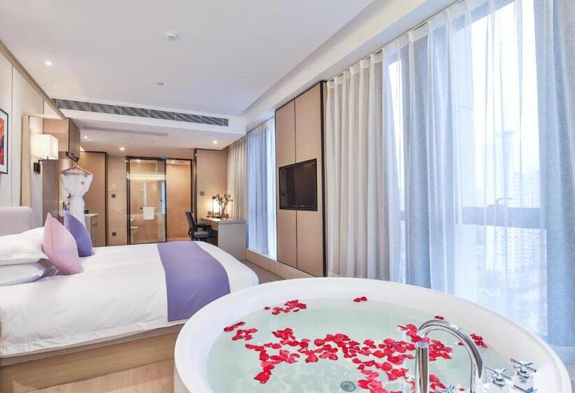 스탠다드 룸 킹사이즈 침대, Ssaw Boutique Hotel Wenzhou Jiushan Lake
