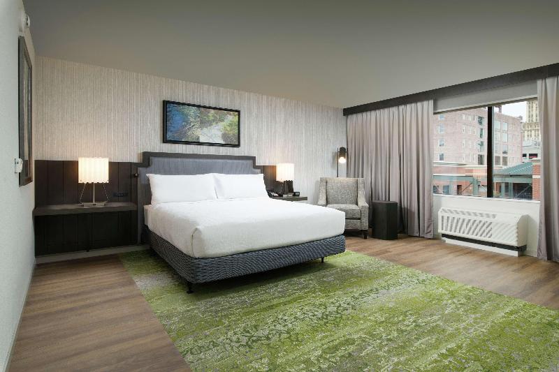 Büyük Çift Kişilik Yataklı Delüks Oda, Hilton Garden Inn Memphis Downtown Beale Street