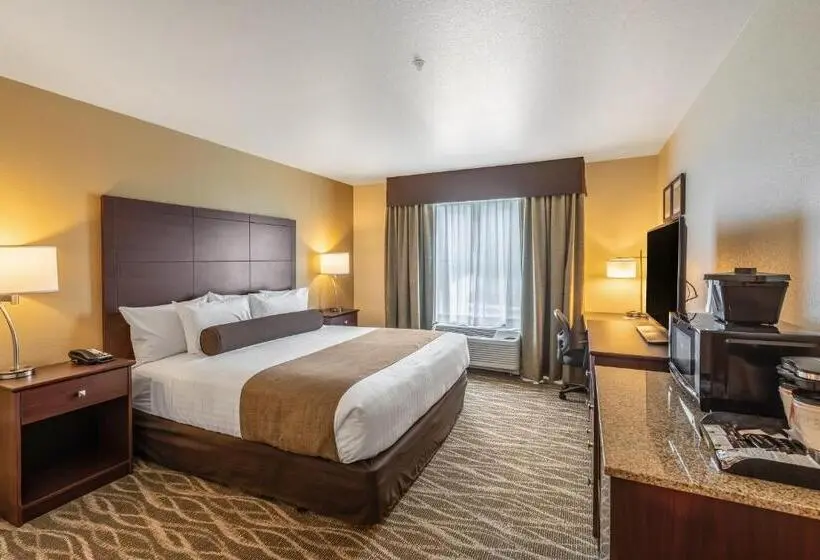 身障者適用キングサイズベッドルーム, Cobblestone Inn & Suites  Fairfield Bay