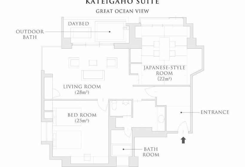 سوییت با چشمانداز دریا, Iki Retreat By Onko Chishin