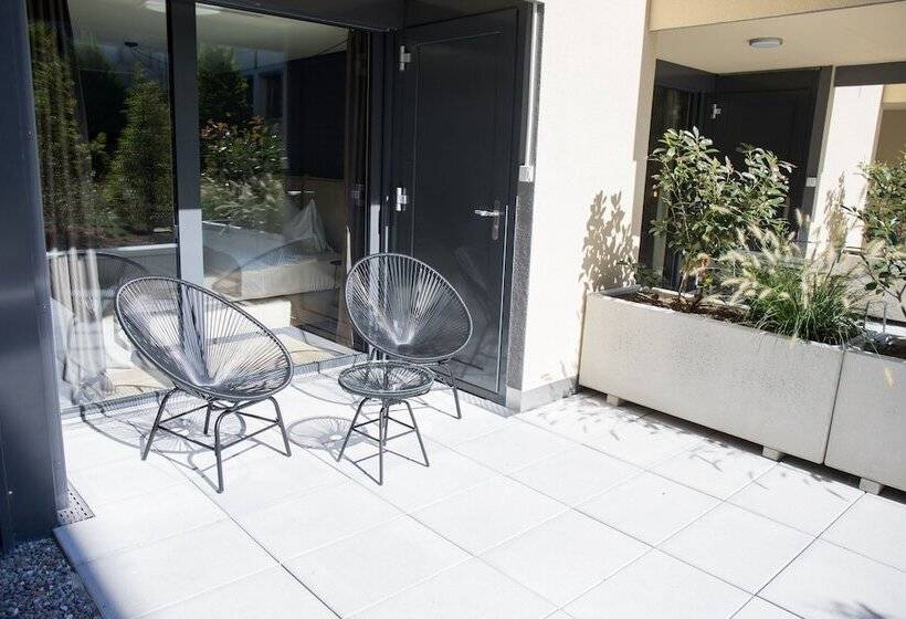 شقة غرفة واحدة مزودة بتراس, Gubelhof Suites