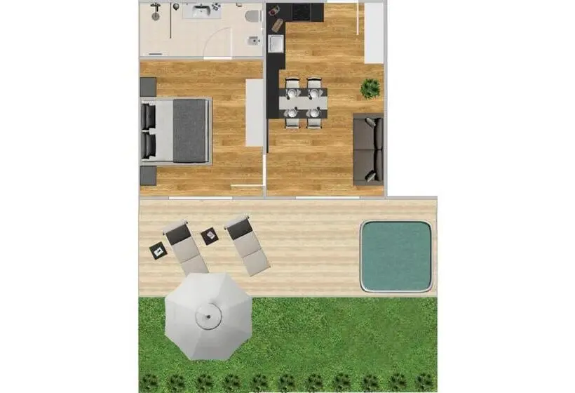 1ベッドルームのデラックスアパートメント, K1 Mountain Chalet Luxury Apartements
