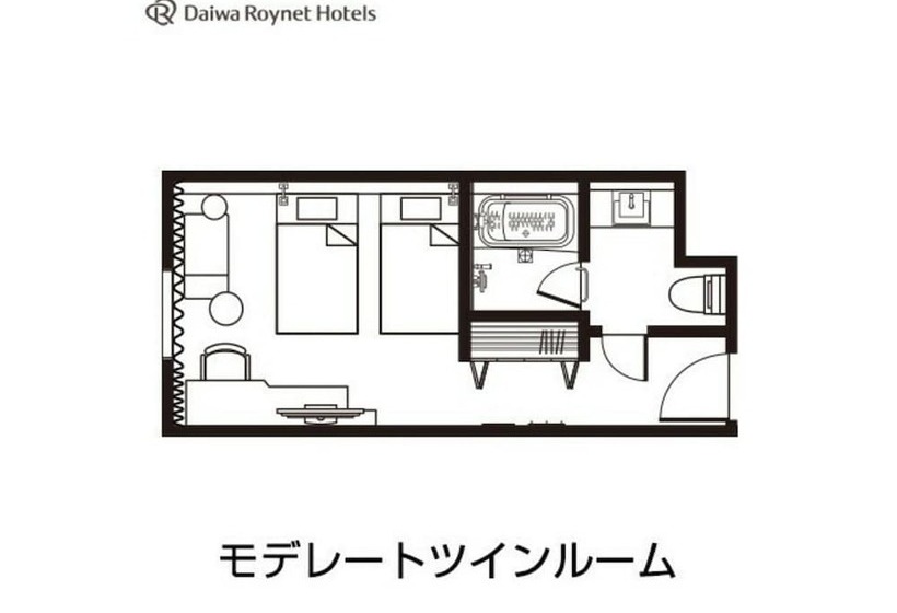 Номер Basic, Daiwa Roynet Hotel Aomori