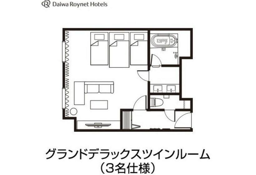 Номер Deluxe, Daiwa Roynet Hotel Aomori