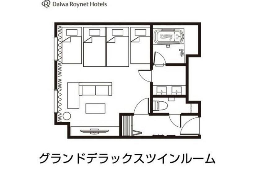 Номер Deluxe, Daiwa Roynet Hotel Aomori