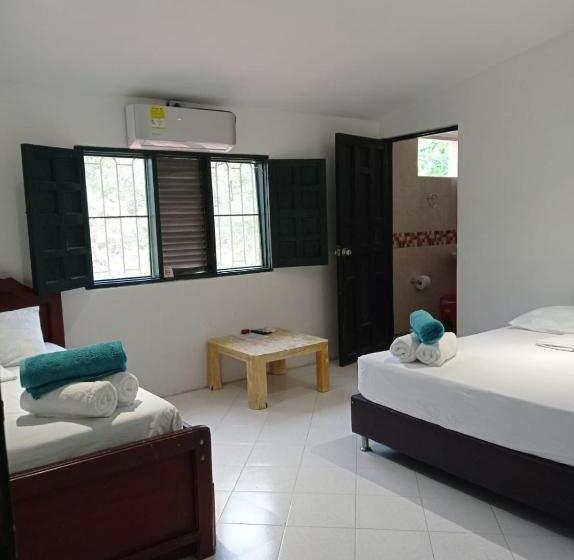 Четырехместный Номер Стандарт, Las Cabanas De Pino Hostel