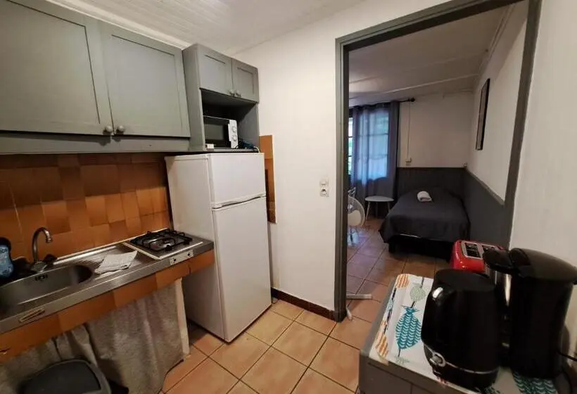 庭の見える1ベッドルームアパートメント, Bungalows Filippi