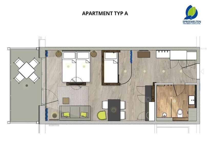 １ベッドルームアパートメント, Spreewelten