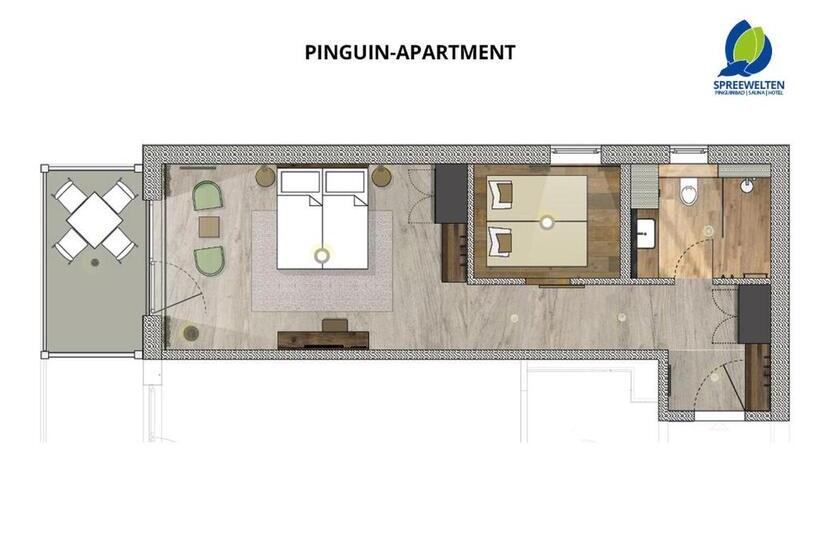 １ベッドルームアパートメント, Spreewelten