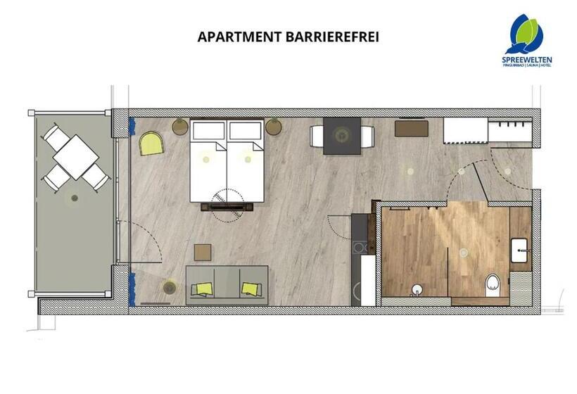 Апартаменты 1 Спальня, Spreewelten