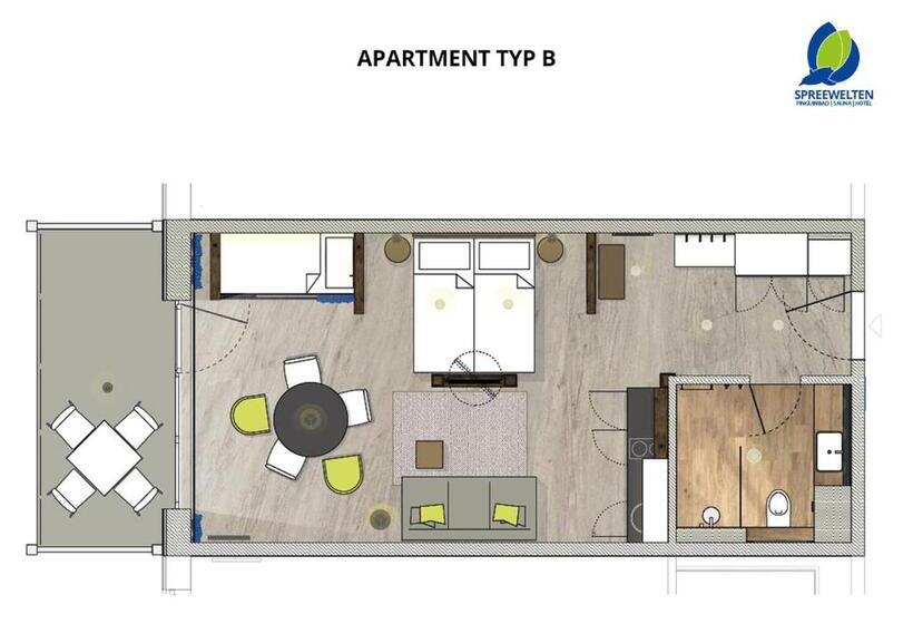 １ベッドルームアパートメント, Spreewelten
