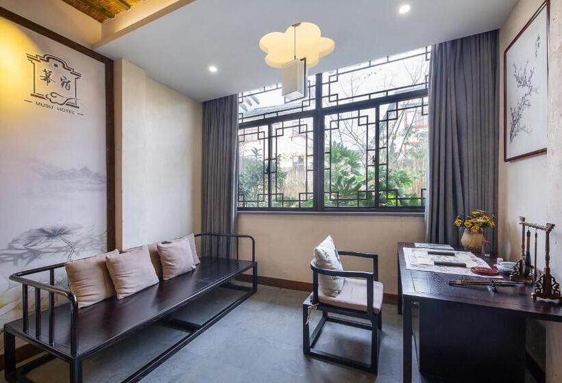 غرفة ديلوكس سرير كينج, Tingjian Musu Private Soup Design Homestay   South Gate Of Wuzhen Xizha Scenic Area