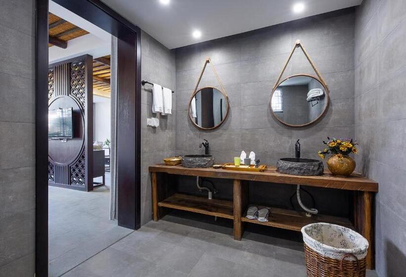 Büyük Çift Kişilik Yataklı Delüks Oda, Tingjian Musu Private Soup Design Homestay   South Gate Of Wuzhen Xizha Scenic Area