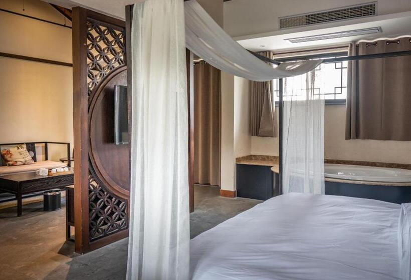 Büyük Çift Kişilik Yataklı Standart Oda, Tingjian Musu Private Soup Design Homestay   South Gate Of Wuzhen Xizha Scenic Area