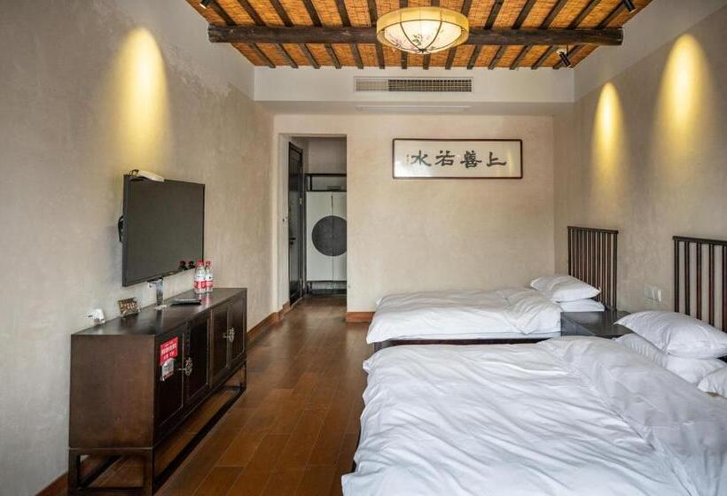 Lüks Üç Kişilik Oda, Tingjian Musu Private Soup Design Homestay   South Gate Of Wuzhen Xizha Scenic Area