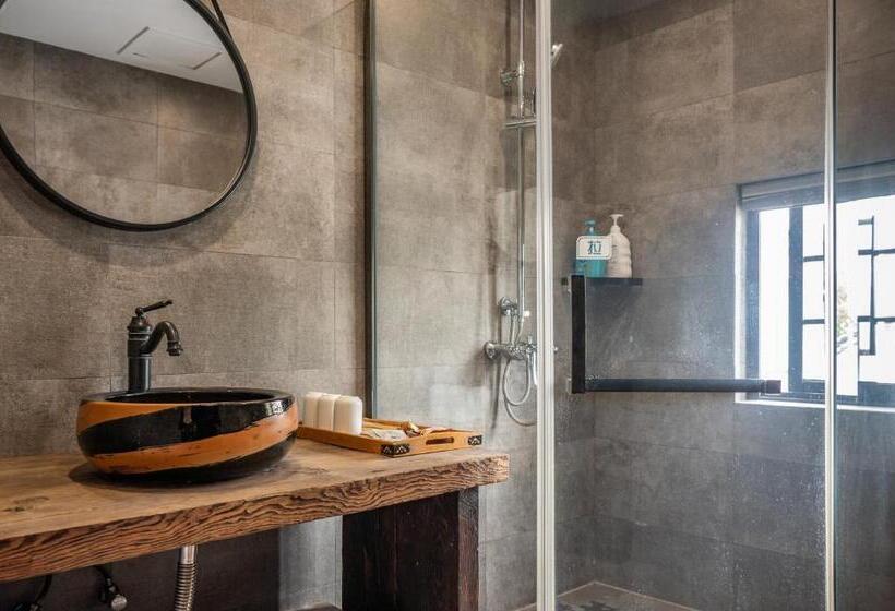 Lüks Üç Kişilik Oda, Tingjian Musu Private Soup Design Homestay   South Gate Of Wuzhen Xizha Scenic Area