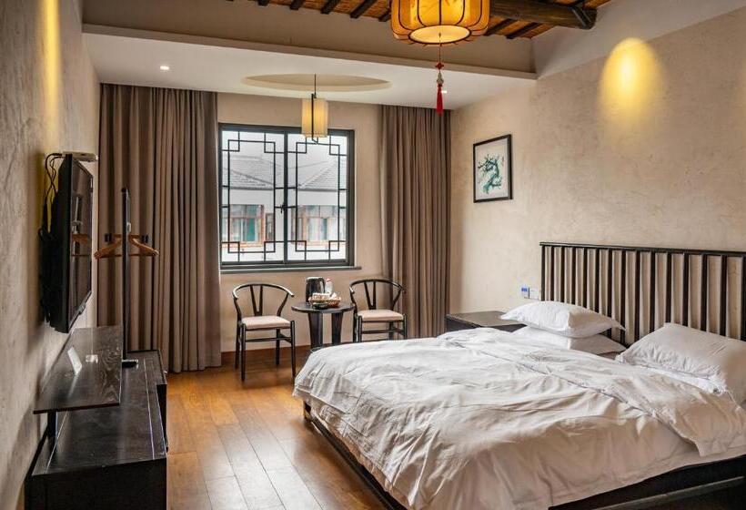 Delüks Oda, Tingjian Musu Private Soup Design Homestay   South Gate Of Wuzhen Xizha Scenic Area