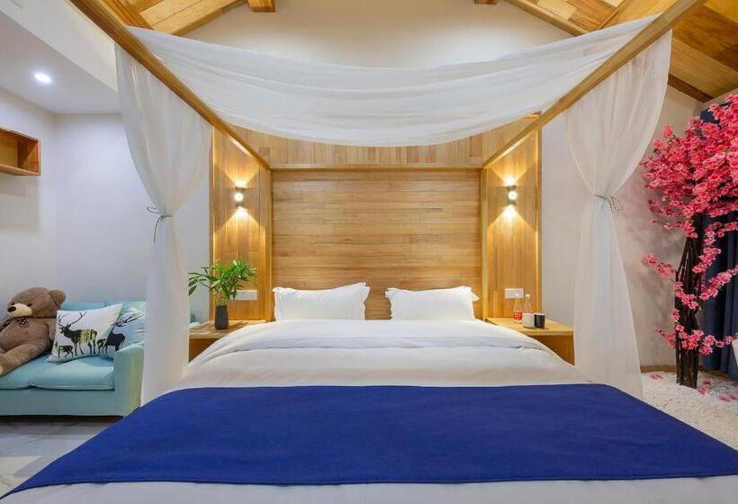 غرفة قياسية مزوَّدة بجاكوزي, Tingjian Musu Private Soup Design Homestay   South Gate Of Wuzhen Xizha Scenic Area