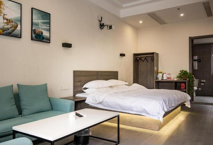 Büyük Çift Kişilik Yataklı Lüks Oda, Tingjian Musu Private Soup Design Homestay   South Gate Of Wuzhen Xizha Scenic Area