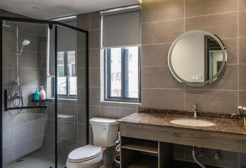 Büyük Çift Kişilik Yataklı Lüks Oda, Tingjian Musu Private Soup Design Homestay   South Gate Of Wuzhen Xizha Scenic Area