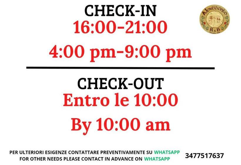 スタンダード４人部屋, Novecento Room And Breakfast Puglia