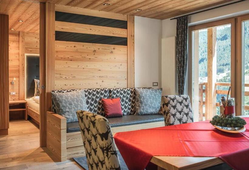 شقة ديلوكس غرفتين نوم, Chalet Residence Alpinflair