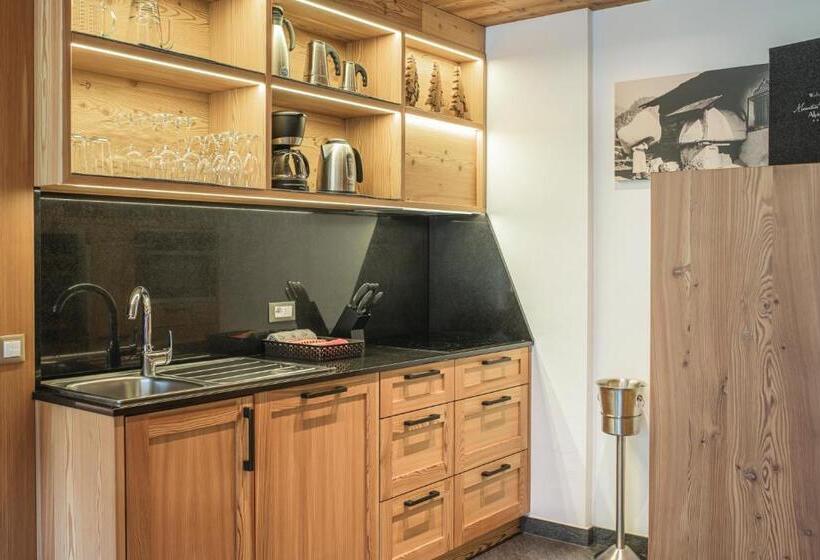 شقة ديلوكس غرفتين نوم, Chalet Residence Alpinflair