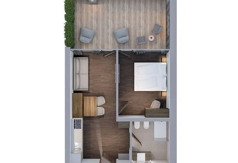 1 Bedroom Penthouse Apartment, Aquila Dolomites Residence