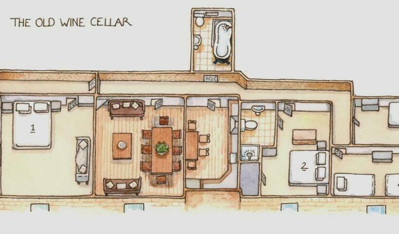 침실 4개 주택, Oakerthorpe Holiday Village